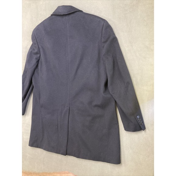 LORO PIANA Storm System Coat Jacket Button Up Wool 46 R Navy Blue 2XL - Picture 12 of 12